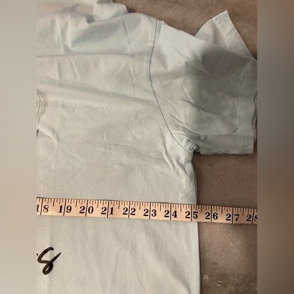 NWT Britney Spears Size XL Light Blue Short Sleeve Tee Shirt Signature Y2K - Picture 9 of 10